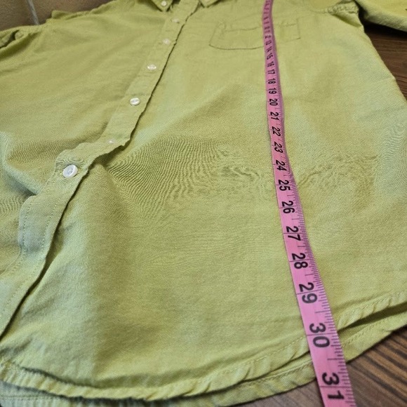 The Foundry Supply Co Green Short Sleeve Button Up Shirt Cotton Mens Sz LT - Picture 8 of 8